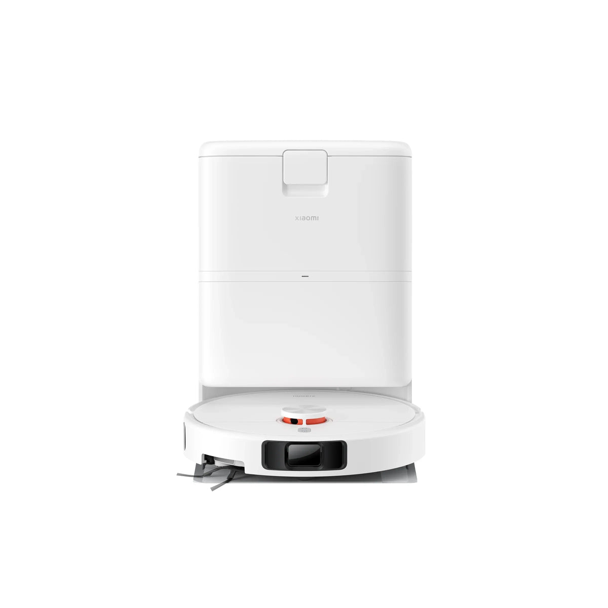 Xiaomi Robot Vacuum H50 Pro met dock frontaal op witte achtergrond