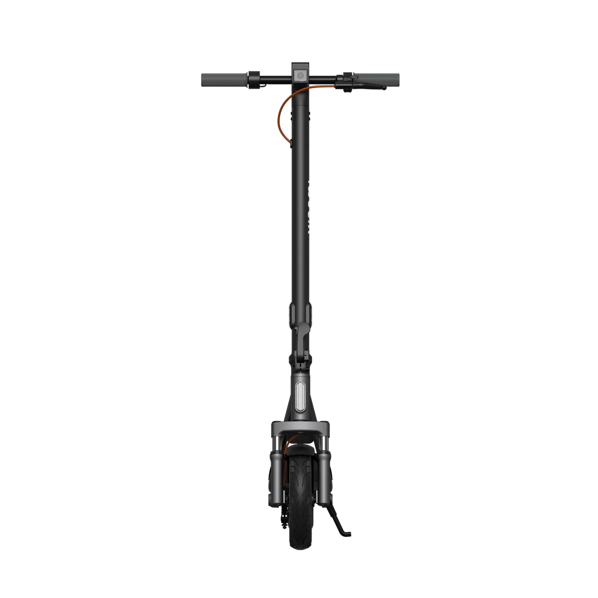Vooraanzicht van de Xiaomi Electric Scooter 6 Lite op witte achtergrond