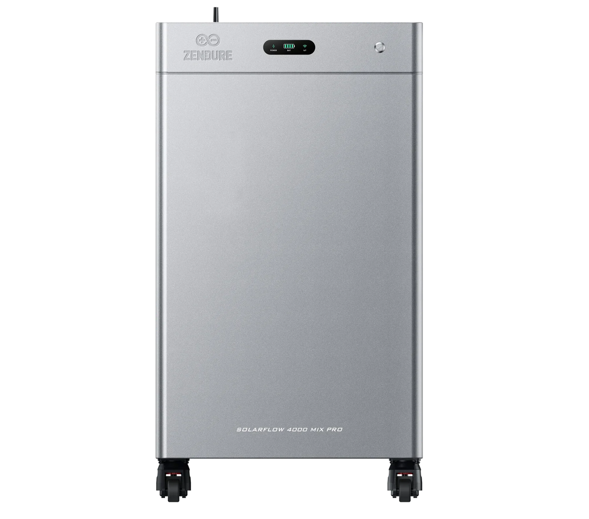 Vooraanzicht van de Zendure SolarFlow 4000 Mix Pro op witte achtergrond