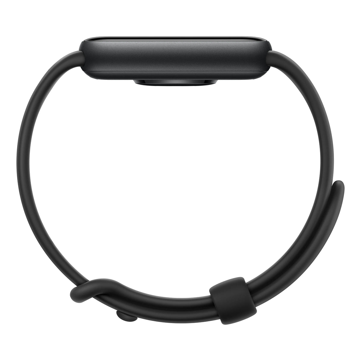 Zijaanzicht van de Xiaomi Smart Band 10 Pro in het zwart