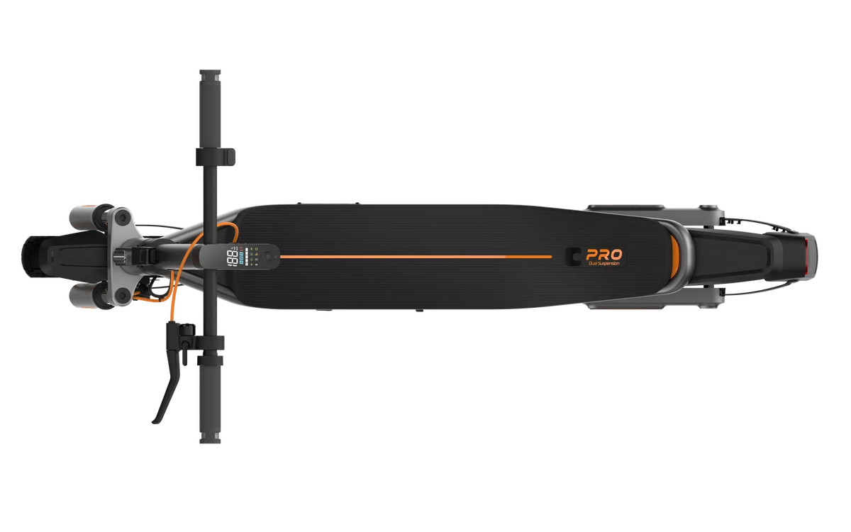 Bovenaanzicht van de treeplank van de Xiaomi Electric Scooter 6 Pro