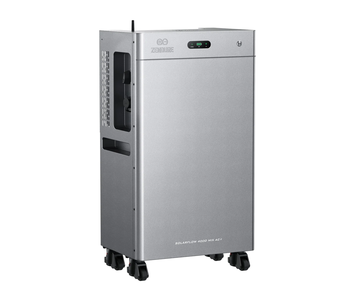 Zijaanzicht links van de Zendure SolarFlow 4000 Mix AC+