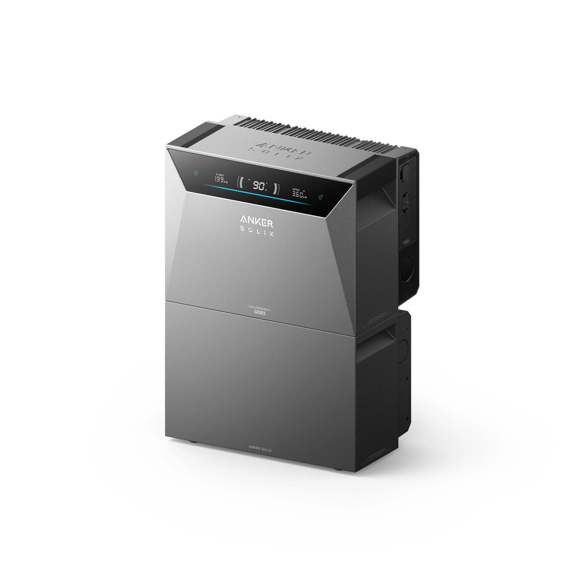 Anker SOLIX BP5000 gestapeld onder de Solarbank 4 E5000 Pro