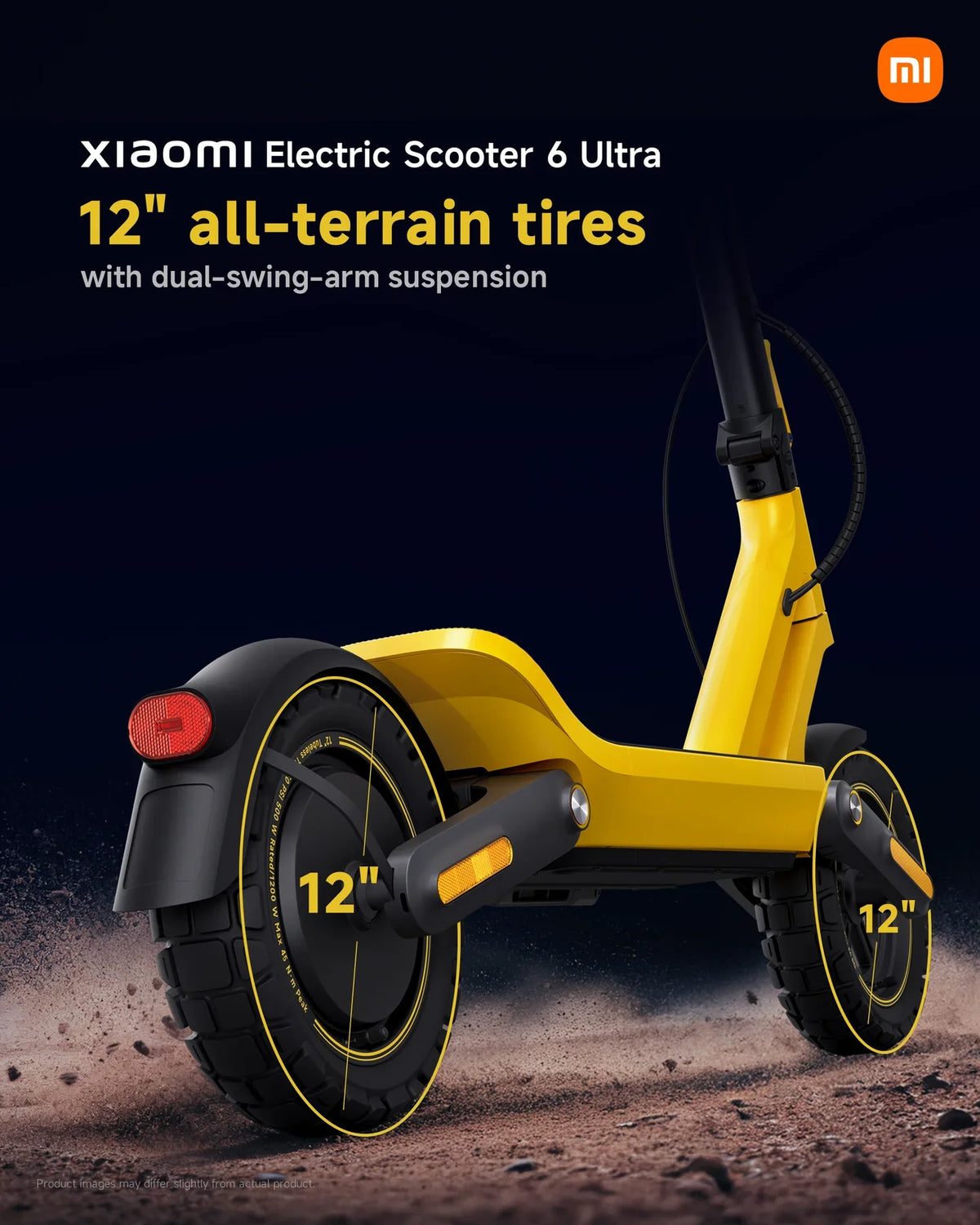 Xiaomi Electric Scooter 6 Ultra met 12 inch all terrain banden