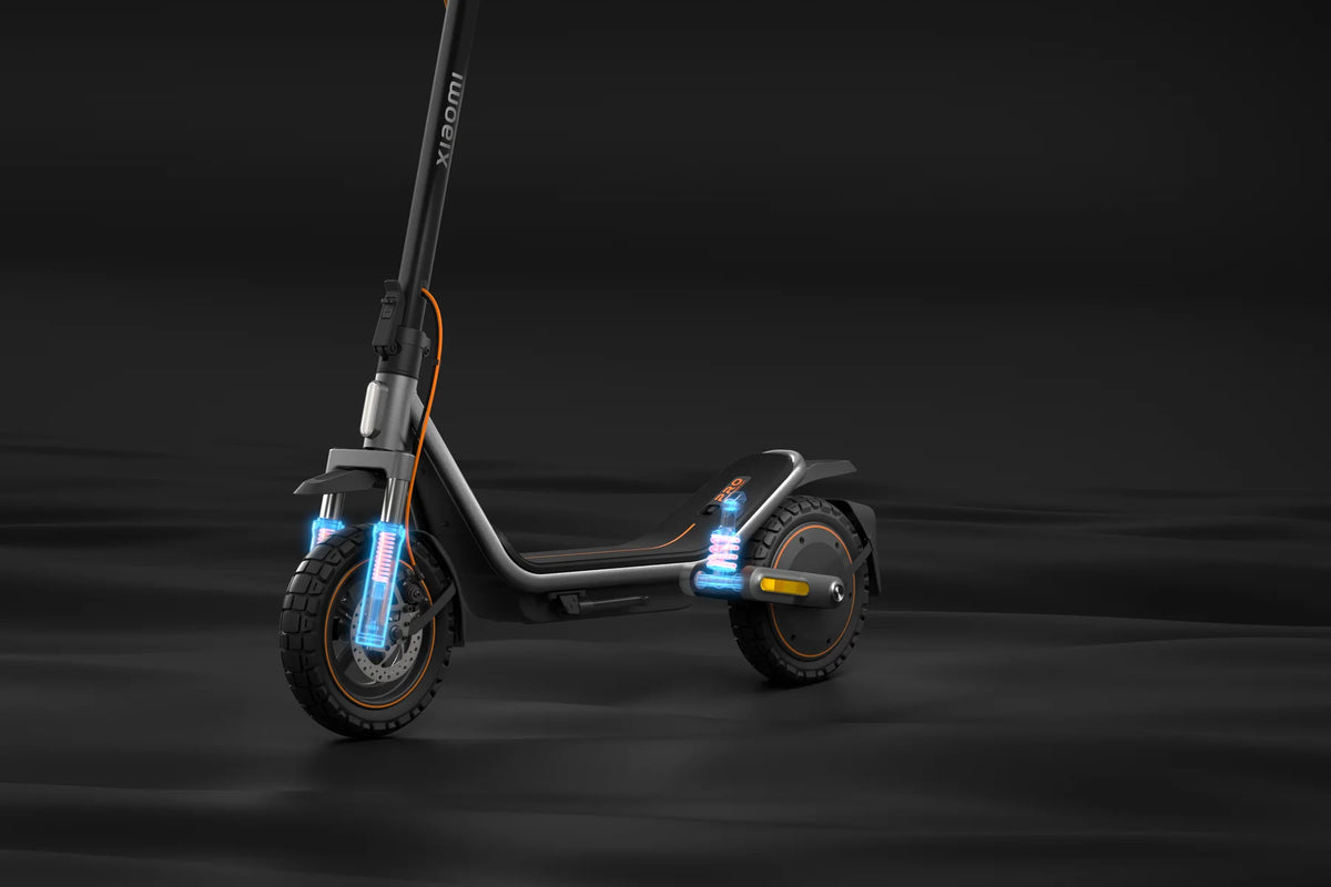 Vering voor en achter op de Xiaomi Electric Scooter 6 Pro