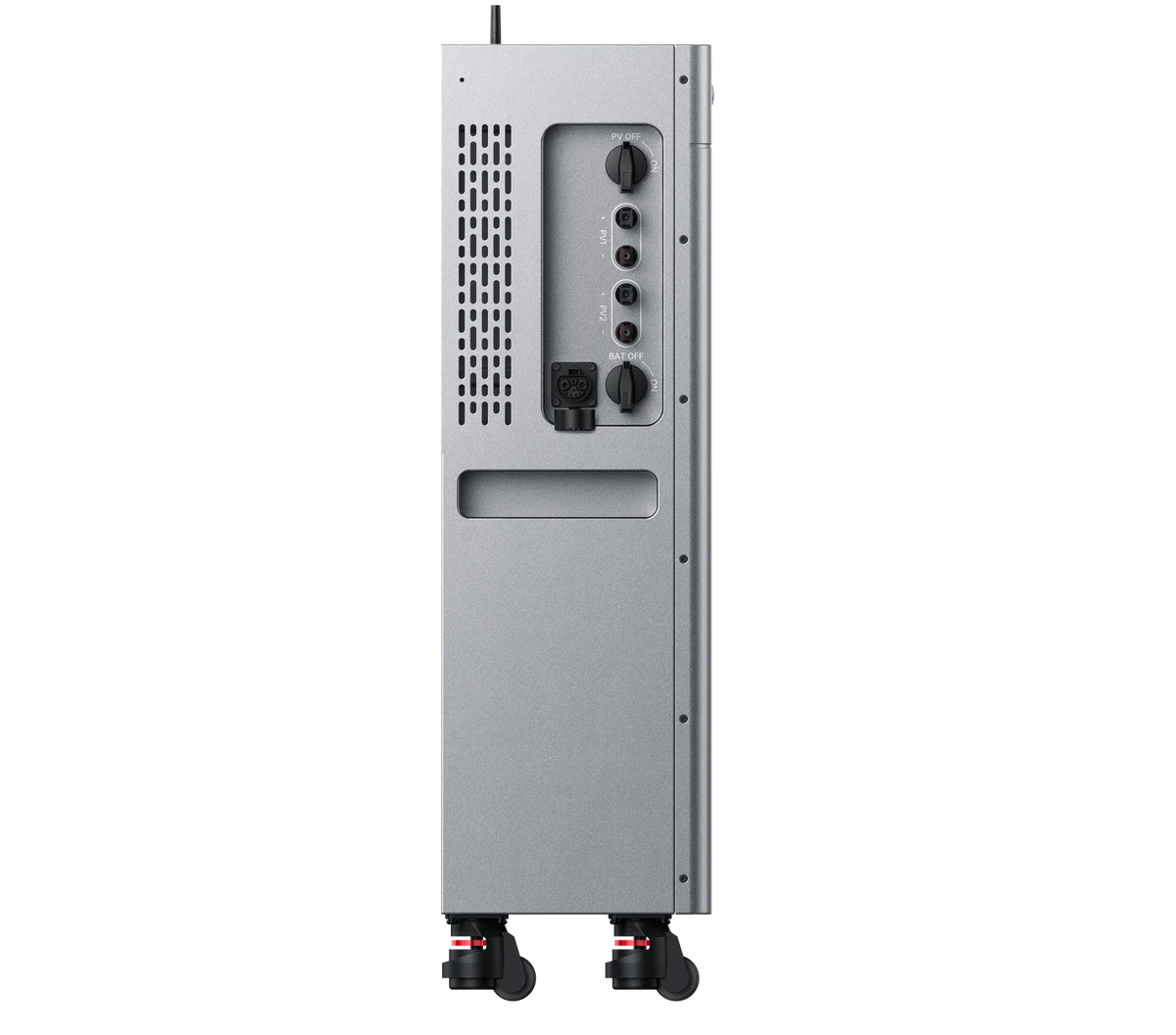 Aansluitzijde links met de MPPT-ingangen van de Zendure SolarFlow 4000 Mix Pro