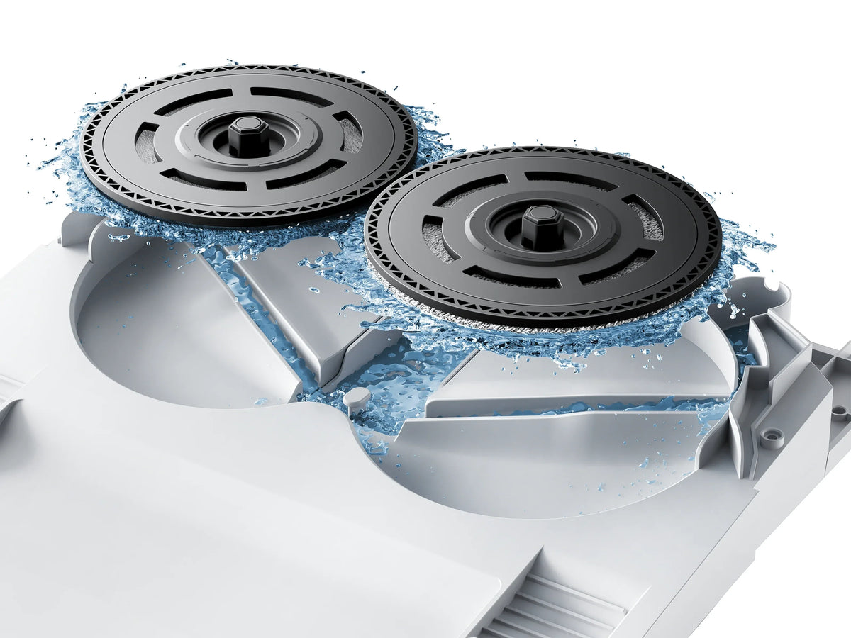 Het dock spoelt de dweildoeken van de H50 Pro automatisch schoon