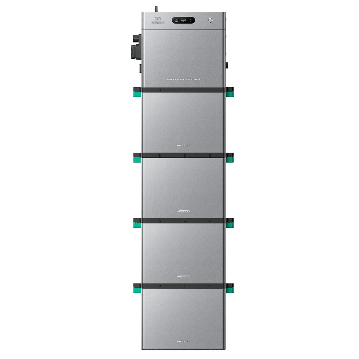 Zendure SolarFlow 2400 AC+ met vier AB3000L uitbreidingsaccu's