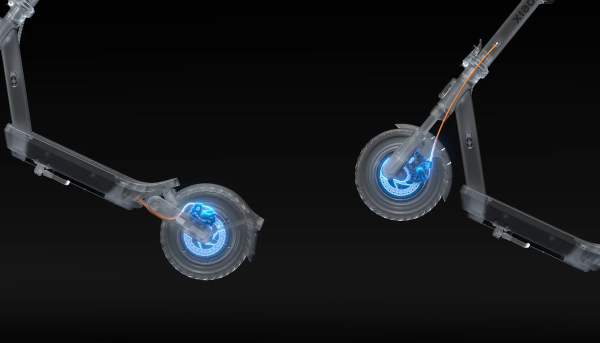 Schijfremmen voor en achter op de Xiaomi Electric Scooter 6 Max