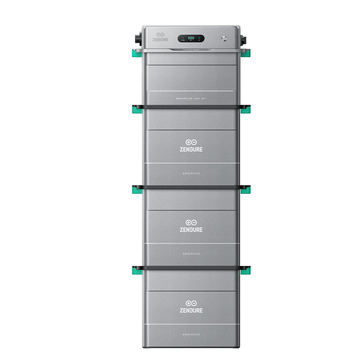 Zendure SolarFlow 1600 AC+ met drie AB2000X accupacks, samen 7,68 kWh