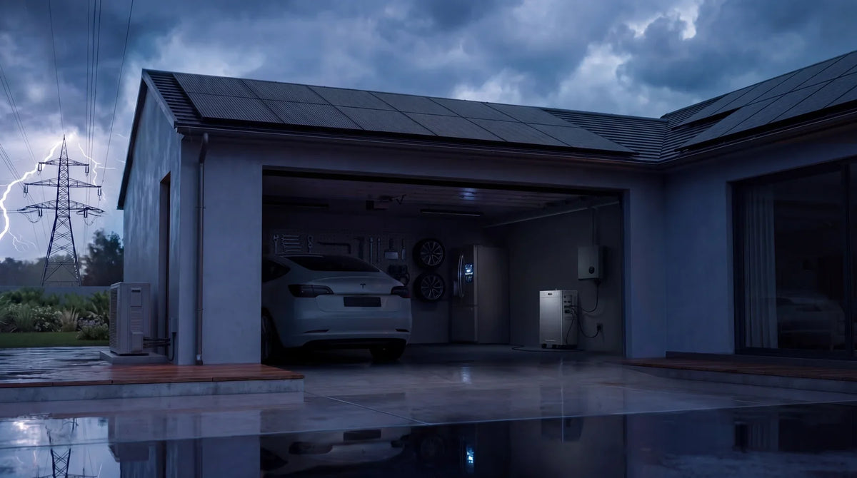 Apparaten blijven draaien op de Zendure SolarFlow 4000 Mix Pro tijdens een stroomuitval in de avond