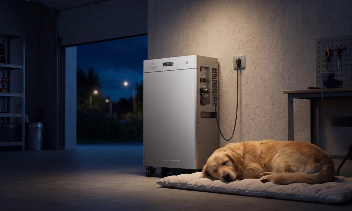 De Zendure SolarFlow 4000 Mix AC+ is fluisterstil op ongeveer 25 decibel bij normale belasting