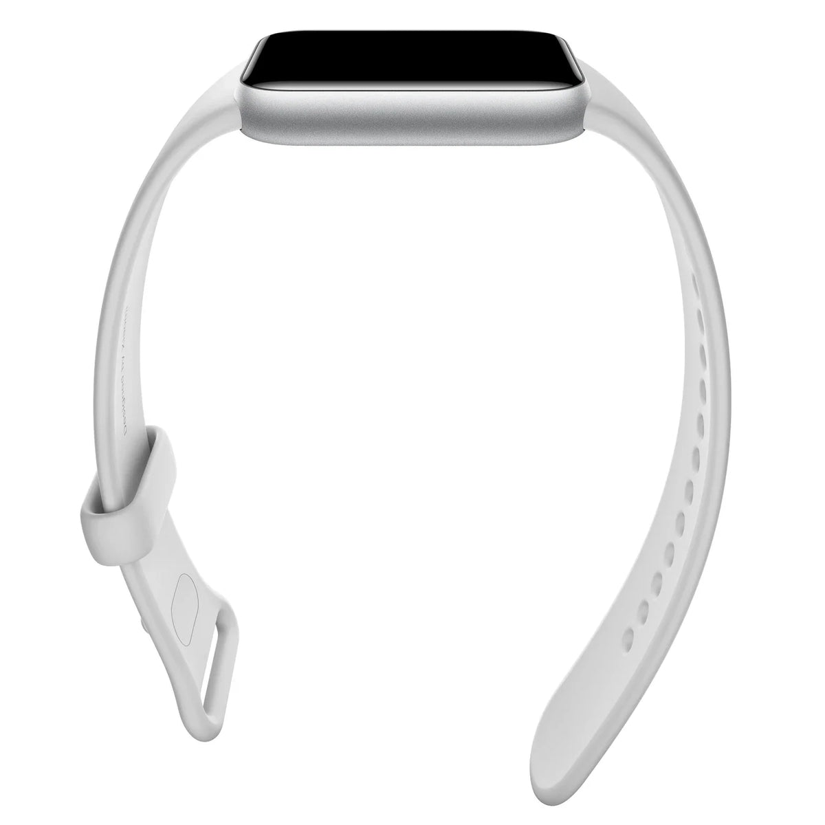 Roestvrijstalen behuizing van de Xiaomi Smart Band 10 Pro in het zilver