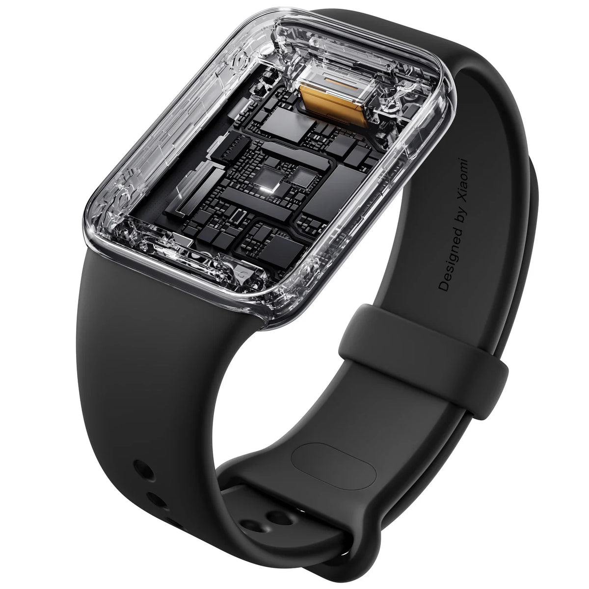 Doorkijk naar de lineaire motor in de Xiaomi Smart Band 10 Pro