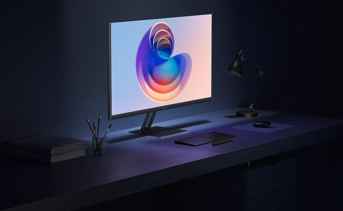 A27Qi op bureau in scene