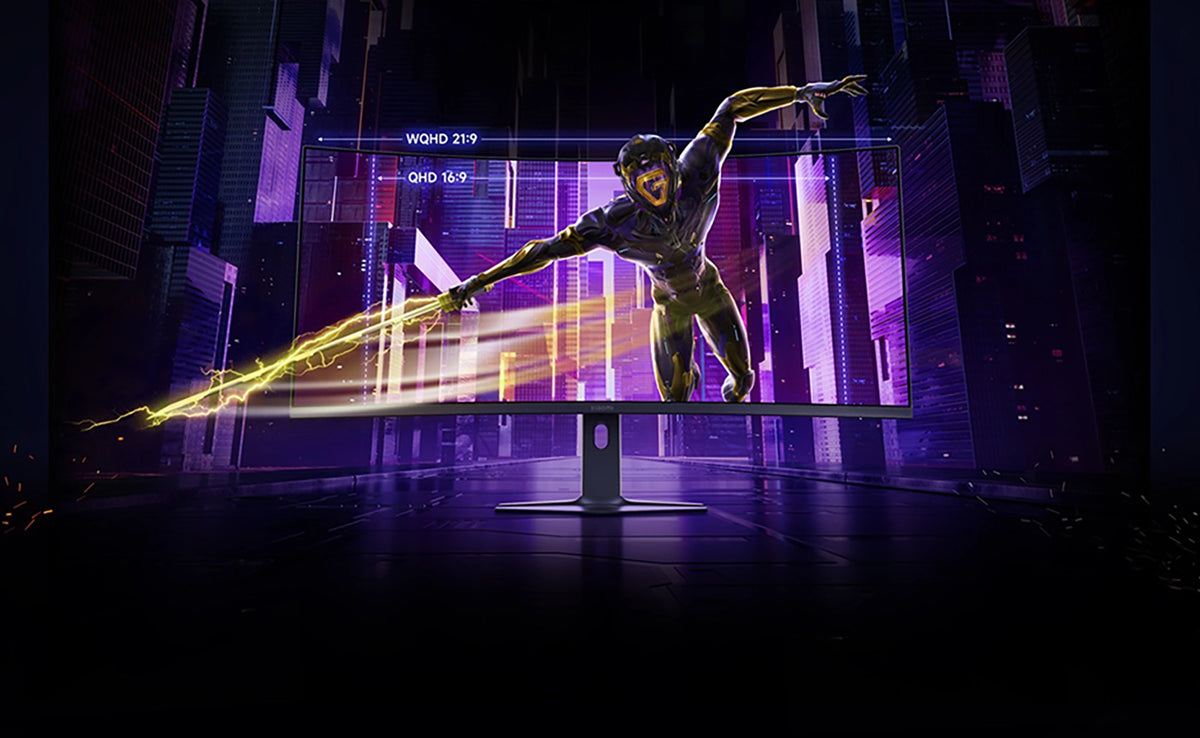 Curved Gaming Monitor met Animatie