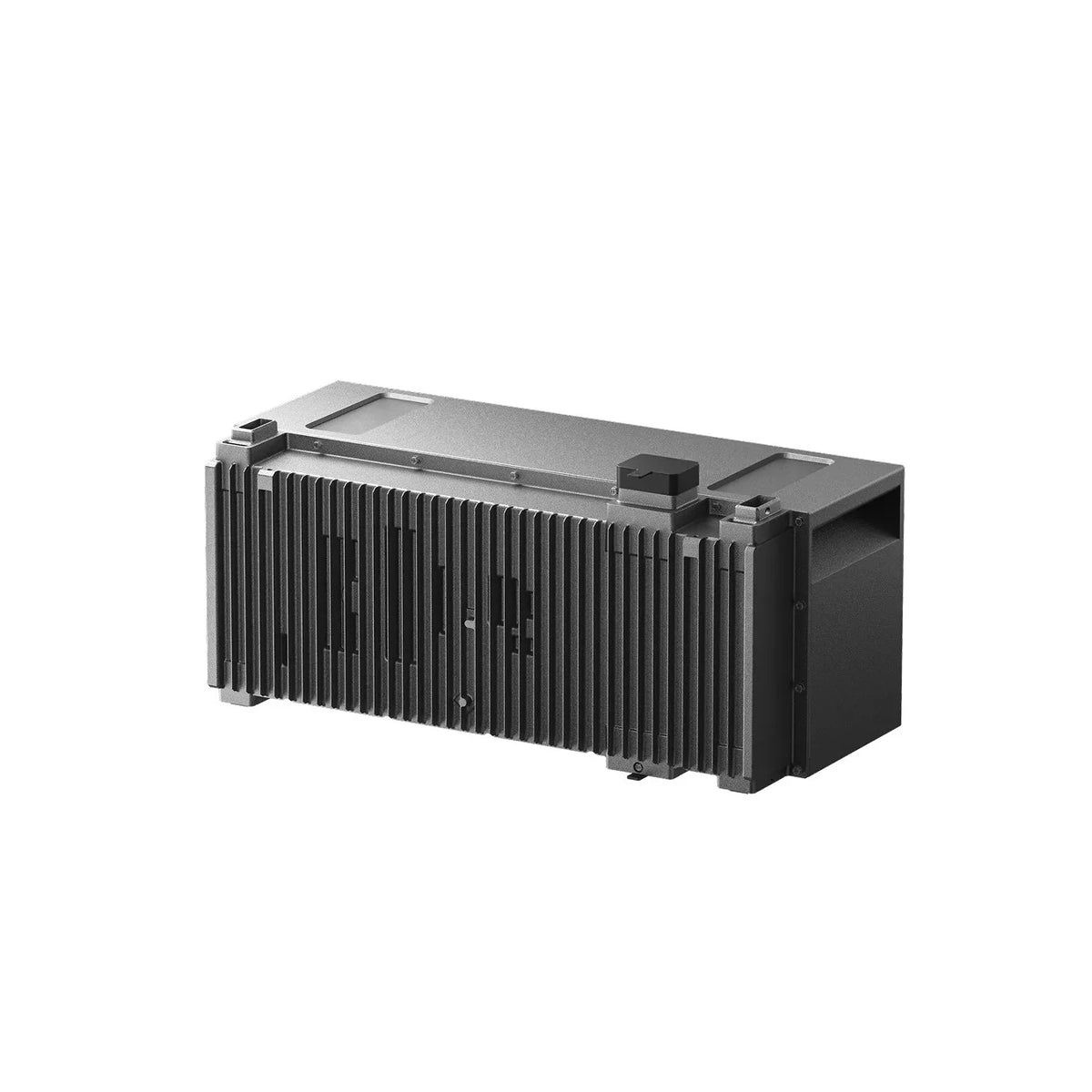 Anker Solix BP7000 uitbreidingsbatterij in grijze uitvoering voor thuisbatterij systemen, achteraanzicht