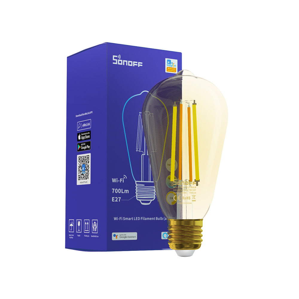 Ampoule LED à filament connectée Wi-Fi Sonoff
