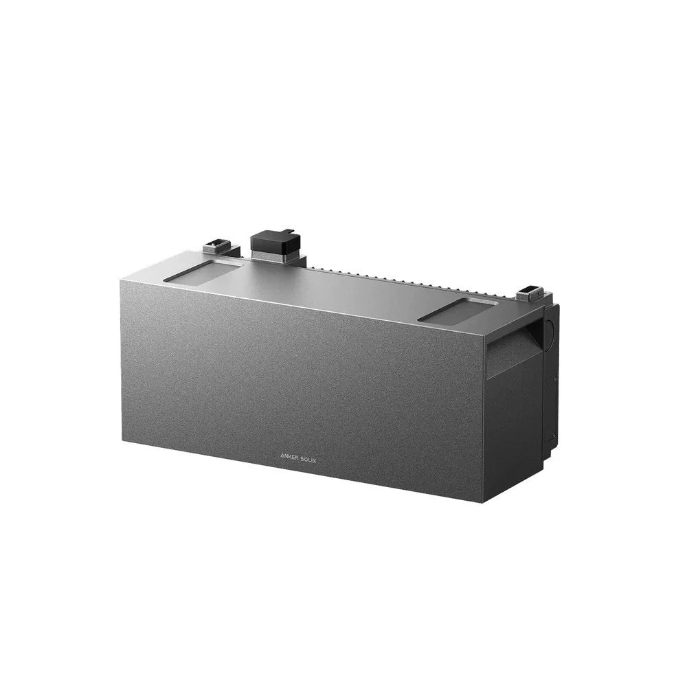 Anker Solix BP7000 uitbreidingsbatterij in grijze uitvoering voor thuisbatterij systemen, zijaanzicht