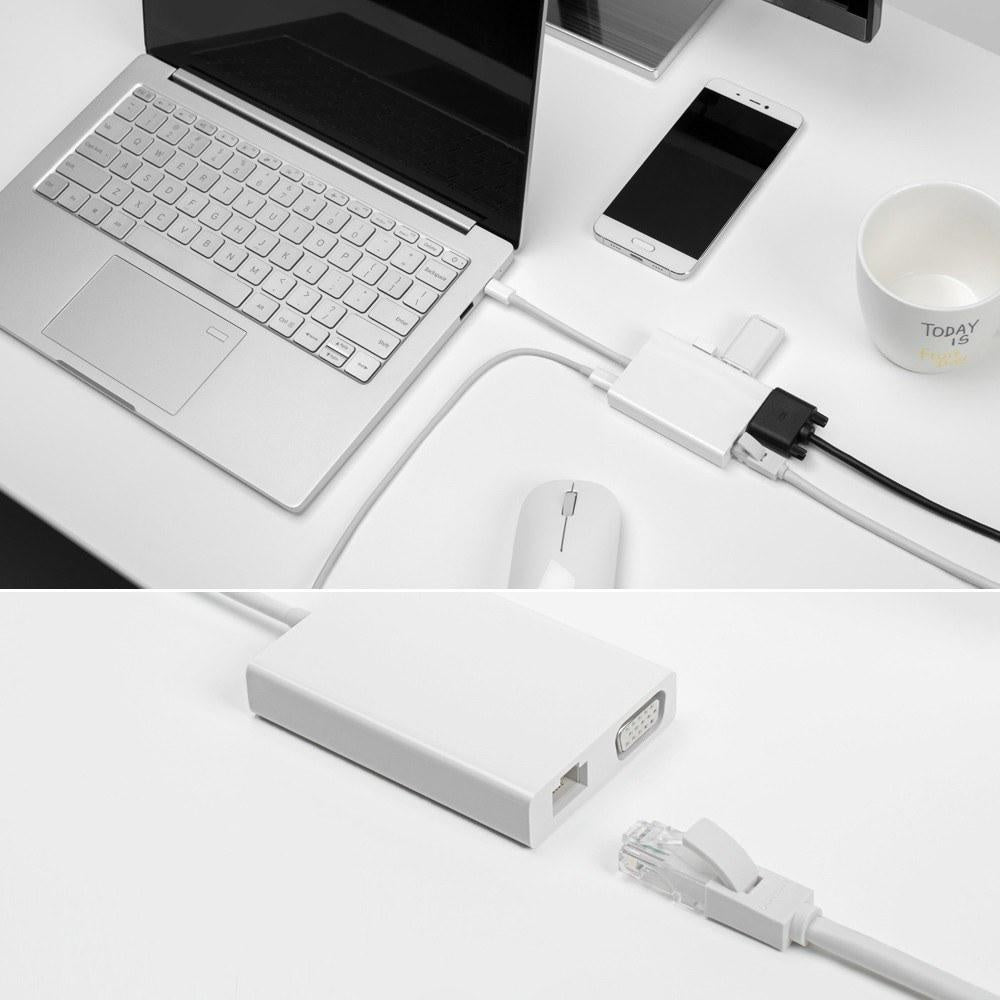 Xiaomi Mi USB-C naar VGA en Gigabit Ethernet Multi-Adapter