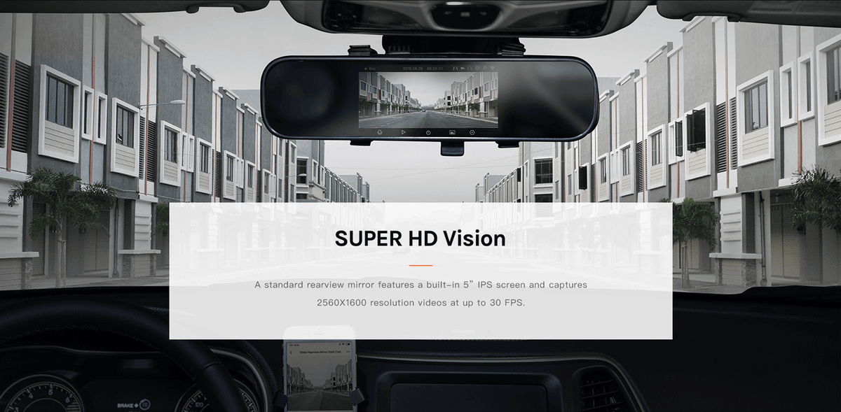 Xiaomi 70mai Rearview Mirror Dashcam
