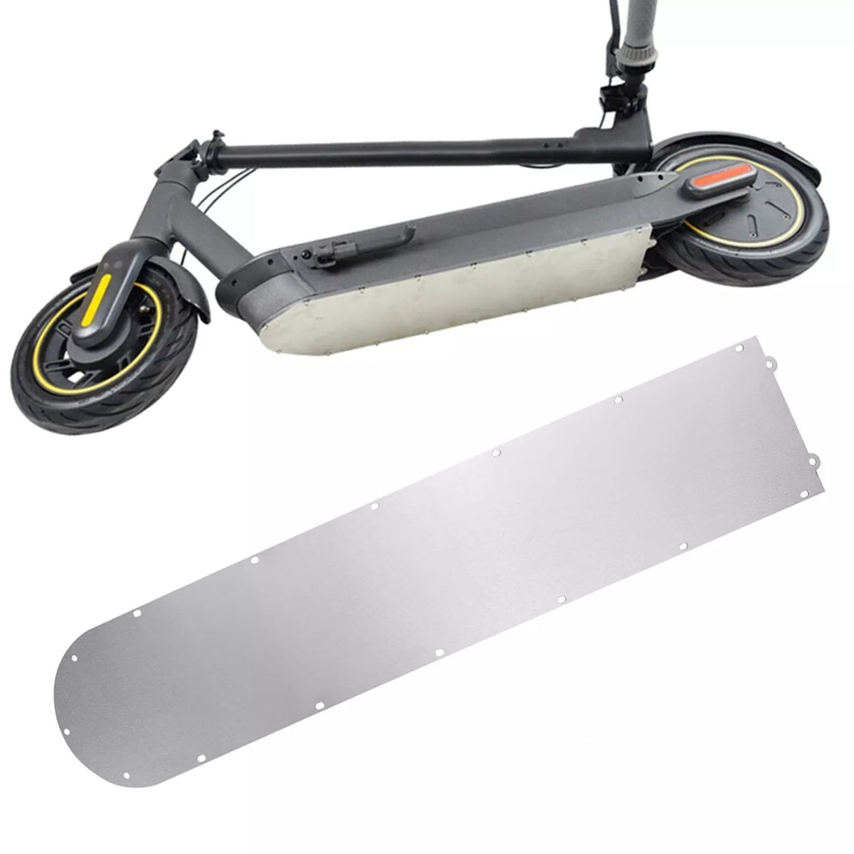 Plaque de recouvrement inférieure en acier inoxydable pour trottinette Xiaomi M365