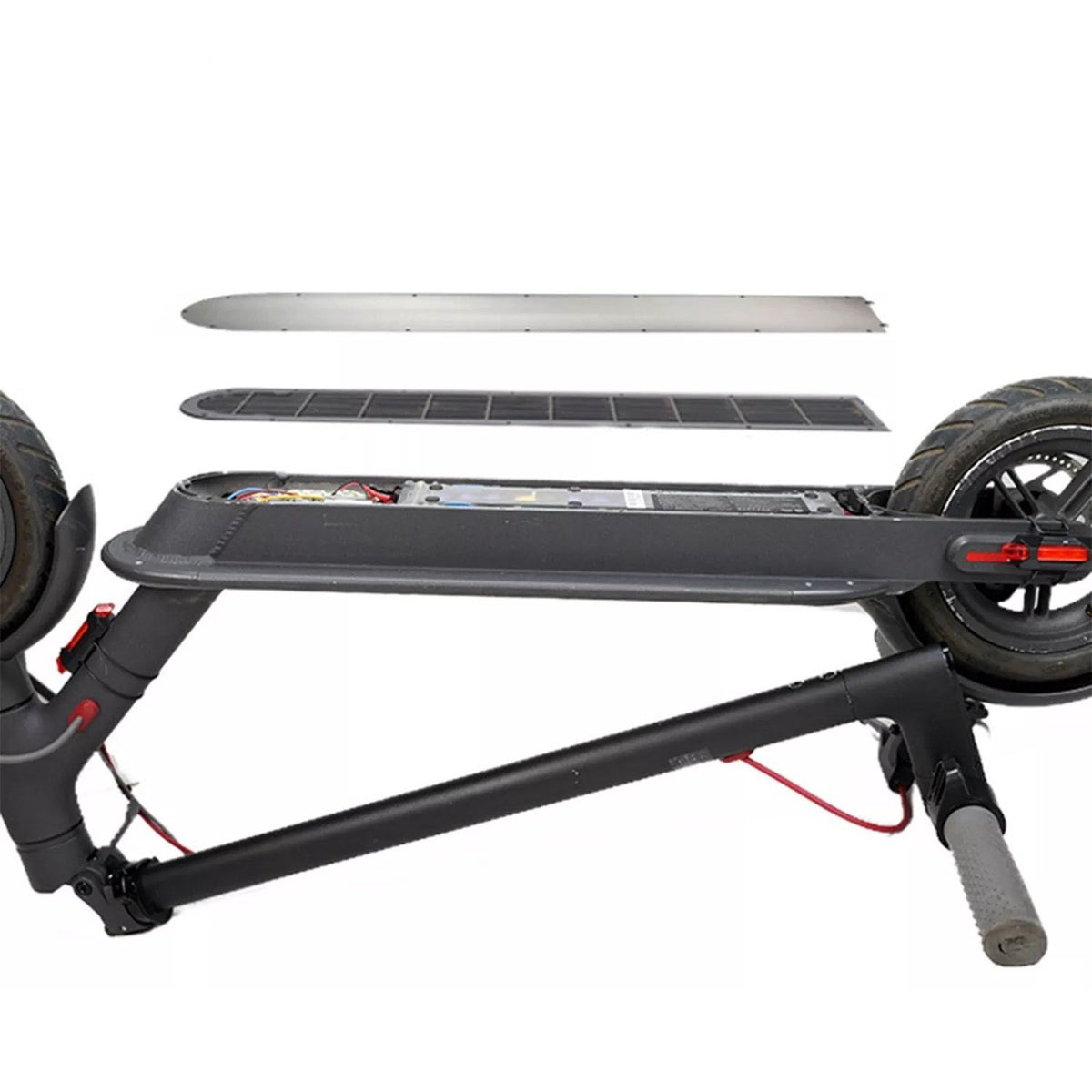 Plaque de recouvrement inférieure en acier inoxydable pour trottinette Xiaomi M365