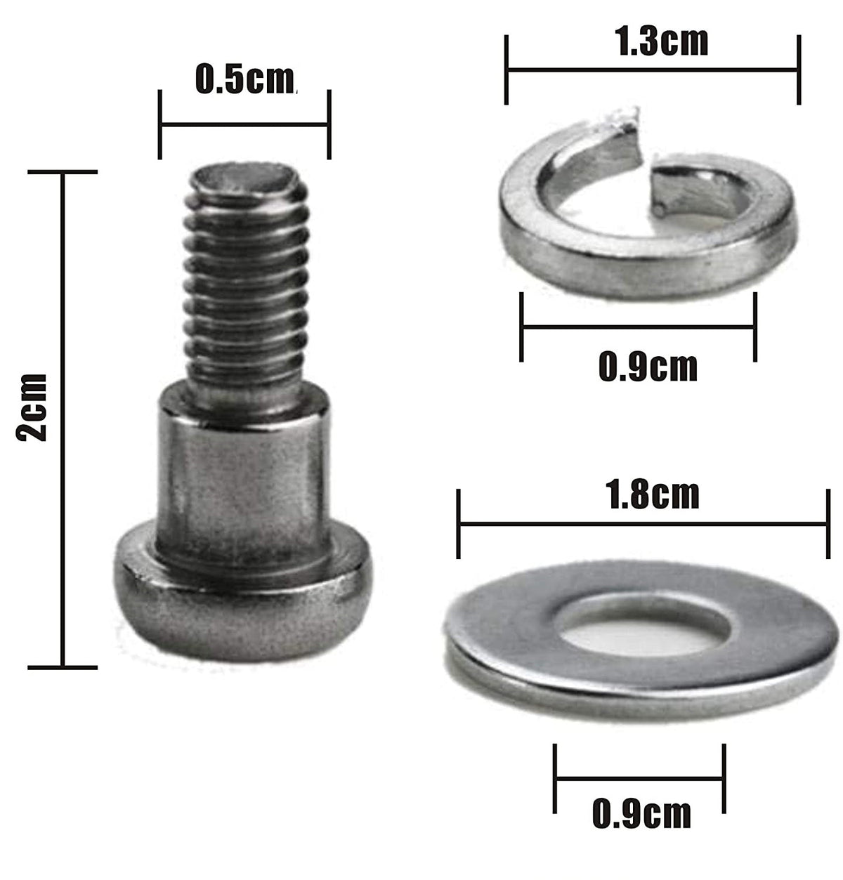Schroeven voor achterwiel Xiaomi  M365, M365 Pro, Mi Essential, Mi 1S en Mi Pro 2 Step
