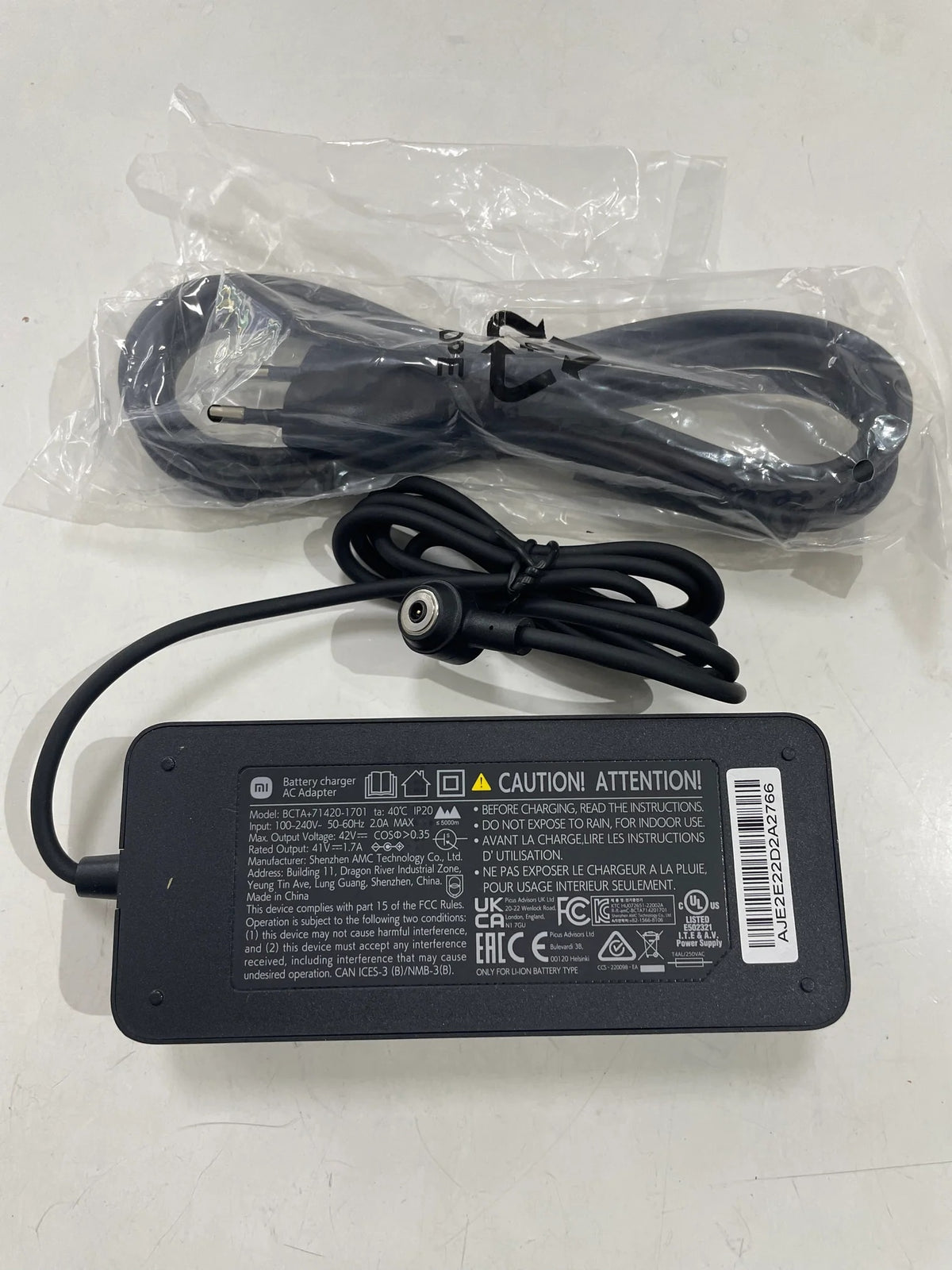 Xiaomi Scooter 4 Pro Chargeur