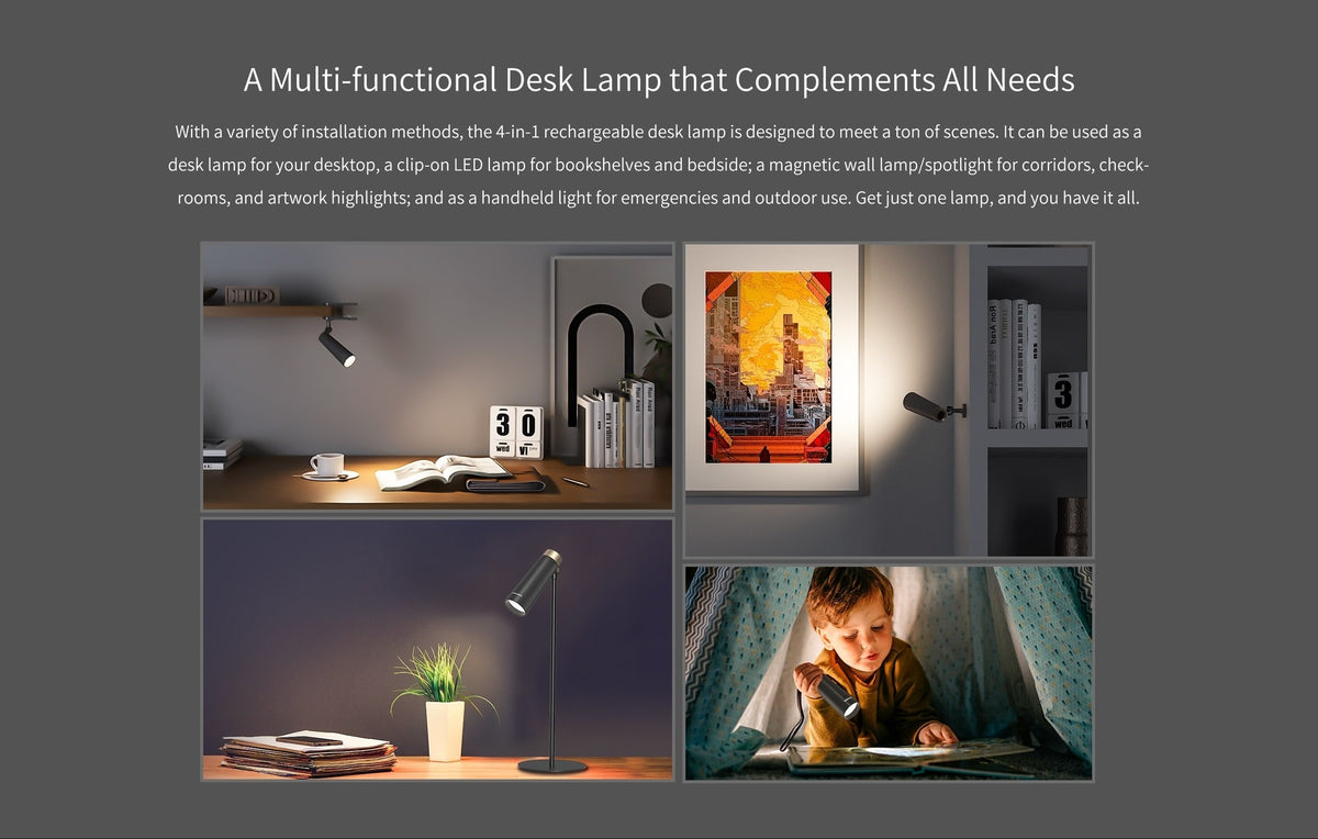 Xiaomi Yeelight 4-in-1 Rechargeable Desk Lamp