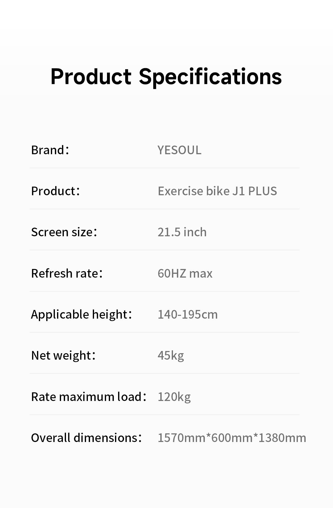 Xiaomi Yesoul Recumbent Hometrainer J1 Plus