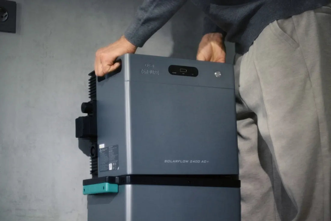 Stap 1: de Zendure SolarFlow 2400 AC+ neerzetten